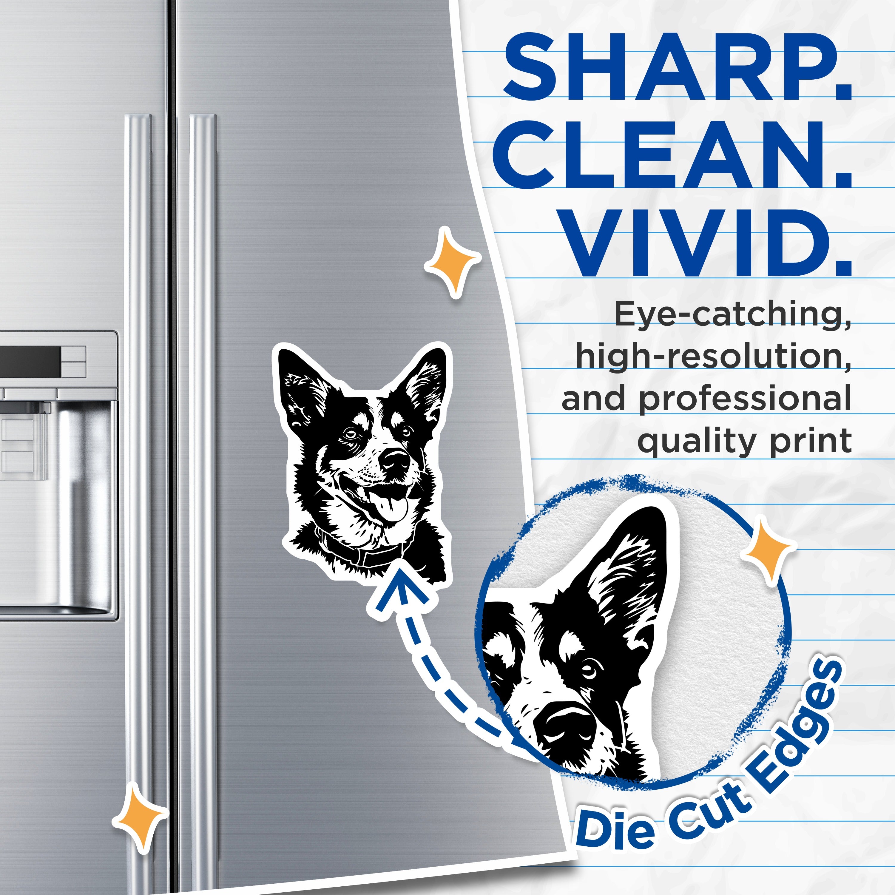 (2 Pack) Corgi Dog Magnets - Happy Pet Owner Refrigerator Magnet - Dog Lover Car Decor - 5 Inches On Longest Side - Thick Durable Magnet - Made in USA - MAG39186