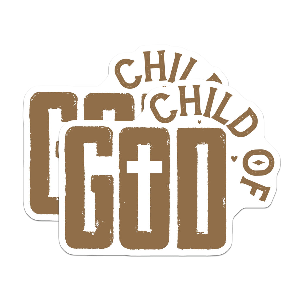 (2 Pack) Child of God Magnets - Christian Faith Decor - Spiritual Inspiration Art - Religious Message Display - Cross Symbol - 5 Inches On Longest Side - Thick Durable Magnet - Made in USA - MAG19854