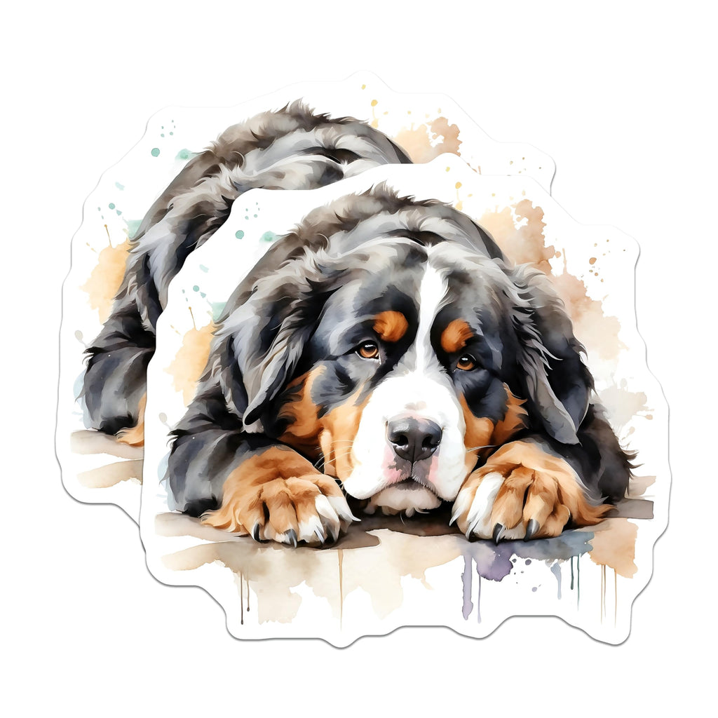 (2 Pack) Bernese Mountain Dog Magnets - BMD Refrigerator Decor - Canine Lover Souvenir - 5" On Longest Side - Premium Magnet - for Cars, Refrigerators, Toolboxes, Lockers - Made in USA - MAG15651