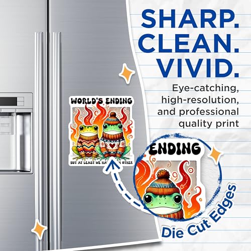 (2 Pack) World's Ending Magnets - 5" On Longest Side - for Cars, Fridges, Toolboxes - Made in USA - MAG7603