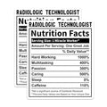 (2 Pack) Radiologic Technologist Stickers - Nutrition Facts Stickers - Hardworking Healthcare Sticker - 5" On Longest Side - Sticks to Smooth Flat Surfaces - Made in USA - BMCS5022