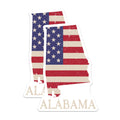 (2 Pack) Alabama State Flag Magnets - Patriotic Decor - US State Souvenir - 5" On Longest Side - Premium Magnet - for Cars, Refrigerators, Toolboxes, Lockers - Made in USA - MAG18253