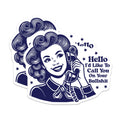 (2 Pack) BS Magnet - Retro Pinup Magnets - Funny Sarcastic Statement - 5" On Longest Side - Premium Magnet - for Cars, Refrigerators, Toolboxes, Lockers - Made in USA - MAG14933