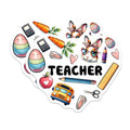 (2 Pack) Teacher Stickers - Cute Bunny Rabbit - School Supplies - 5" On Longest Side - Sticks to Smooth Flat Surfaces - Made in USA - BMCS8154