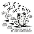 (3 Pack) Frog Meme Decals - Existential Question - Funny Laptop Decal - 3 Inches On Longest Side - Easy Peel & Apply - Made in USA - 3MCS6375