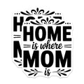 (2 Pack) Home is Where Mom is Magnets - Sentimental Mother Decor - Family Fridge Accent - 5 Inches On Longest Side - Thick Durable Magnet - Made in USA - MAG39440