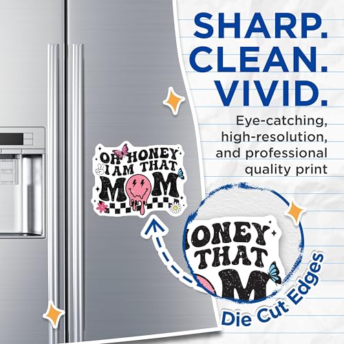 (2 Pack) Oh Honey I Am That Mom Magnets Magnets - Cute Mom Decor - Fun Mom Accessories - 5" On Longest Side - Made in USA - Sticks to Refrigerators & Metal Surfaces - MAG9024