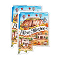 (2 Pack) New Mexico Stickers - Carlsbad Caverns - Scenic Travel Decals - New Mexico State Souvenir - Travel Art - 5" On Longest Side - Sticks to Smooth Flat Surfaces - Made in USA - BMCS6295
