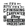 (2 Pack) Finishing Carpenter Stickers - Woodworking Humor - Skilled Tradesman Decals - Carpentry Professional Sticker - 5" On Longest Side - Sticks to Smooth Flat Surfaces - Made in USA - BMCS21592