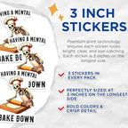 (3 Pack) Funny Baker Decals - Skeleton Chef Decal - Mental Bake Down Stickers - 3 Inches On Longest Side - Easy Peel & Apply - Made in USA - 3MCS8535