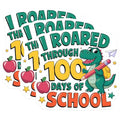 (3 Pack) 100 Days of School Decals - Dinosaur School - Student School Decals - 3 Inches On Longest Side - Easy Peel & Apply - Made in USA - 3MCS2280