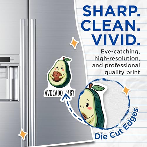 (2 Pack) Avocado Baby Magnets Magnets - Cute Kitchen Decor - Refrigerator Art - 5" On Longest Side - Made in USA - Sticks to Refrigerators & Metal Surfaces - MAG8377
