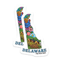 (2 Pack) Delaware State Magnets - The First State - Travel Souvenir Magnets - 5" On Longest Side - Premium Magnet - for Cars, Refrigerators, Toolboxes, Lockers - Made in USA - MAG18064