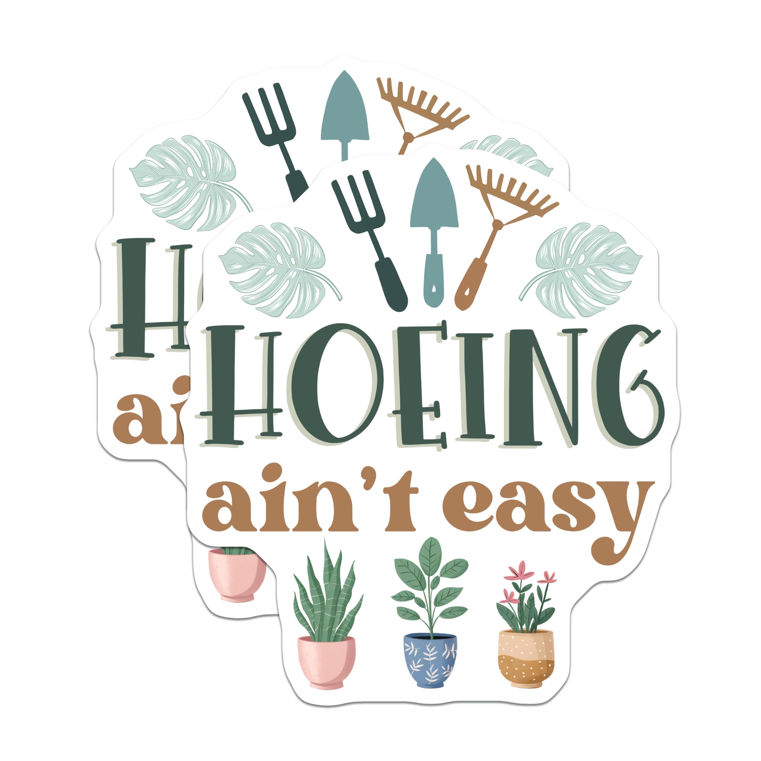 (2 Pack) Gardening Magnets - Funny Garden Quote - Plant Lover Decor - 5" On Longest Side - Premium Magnet - for Cars, Refrigerators, Toolboxes, Lockers - Made in USA - MAG17705