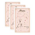 (3 Pack) Pisces Zodiac Decals - Astrology Sign Stickers - Horoscope Laptop Decals - 3 Inches On Longest Side - Easy Peel & Apply - Made in USA - 3MCS8359