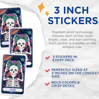 (3 Pack) Noob Gamer Decals - Skeleton with Controller - Funny Gaming Decals - 3 Inches On Longest Side - Easy Peel & Apply - Made in USA - 3MCS8758