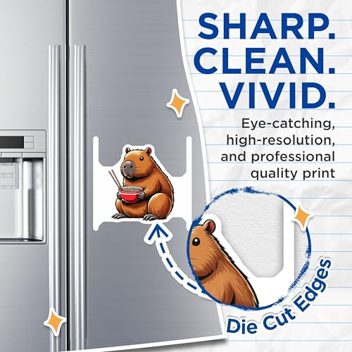 (2 Pack) Kitchen Decor Magnet - 5" On Longest Side - Sticks to Smooth Flat Surfaces - Made in USA - MAG9914