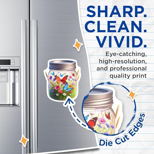 (2 Pack) Nature Inspired Refrigerator Decor Magnet - 5" On Longest Side - Sticks to Smooth Flat Surfaces - Made in USA - MAG9363