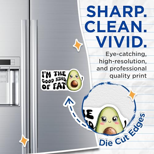 (2 Pack) I'm The Good Kind of Fat Magnets Magnets - Funny Kitchen Decor - 5" On Longest Side - Made in USA - Sticks to Refrigerators & Metal Surfaces - MAG8391