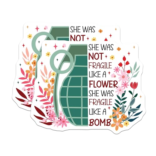 (2 Pack) Inspirational Quote Magnets - Motivational Magnets - Floral Design Magnets - Unique Magnets for Home - 5" On Longest Side - for Cars, Fridges, Toolboxes - Made in USA - MAG4195