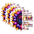 (3 Pack) Sunflower Quote Decals - Wild and Free - Colorful Laptop Decal - 3 Inches On Longest Side - Easy Peel & Apply - Made in USA - 3MCS6952