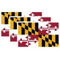 (3 Pack) Maryland Flag Decals - Maryland State Pride - Laptop Decals - 3 Inches On Longest Side - Easy Peel & Apply - Made in USA - 3MCS0192