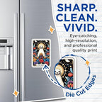 (2 Pack) Seal Magnets - Cute Seal Illustration - Seal Animal Art Magnets for Fridge - Animal Lover Decal Magnets - Home - 5" On Longest Side - for Cars, Fridges, Toolboxes - Made in USA - MAG4487