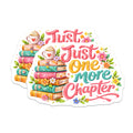 (2 Pack) Just One More Chapter Magnets - Book Lover Reader Decor - Literary Cozy Aesthetic - Teacher Librarian Fridge - 5 Inches On Longest Side - Thick Durable Magnet - Made in USA - MAG38360