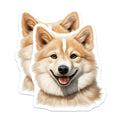 (2 Pack) Smiling Corgi Magnets - Dog Lover Decor - Refrigerator Locker Accents - 5 Inches On Longest Side - Thick Durable Magnet - Made in USA - MAG30707