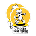 (2 Pack) Saturday Night Femur Magnets - Funny Bone Joke - Dance Party Decor - 5" On Longest Side - for Cars, Fridges, Toolboxes - Made in USA - MAG7640