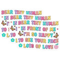 (3 Pack) Dear Tiny Human Decals - Happy Quote Stickers - Positive Affirmations - 3 Inches On Longest Side - Easy Peel & Apply - Made in USA - 3MCS7885