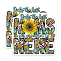(2 Pack) Nene Sunflower Magnets - Western Cow Print - Promoted to Nene Grandma - 5 Inches On Longest Side - Thick Durable Magnet - Made in USA - MAG25533