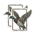 (2 Pack) Mallard Duck Magnets - Majestic Flying Wildlife Art - Hunter Lodge Kitchen Refrigerator Display - 5 Inches On Longest Side - Thick Durable Magnet - Made in USA - MAG20683