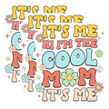 (3 Pack) Cool Mom Decals - Retro Flowers - 70s Vibes Decals - 3 Inches On Longest Side - Easy Peel & Apply - Made in USA - 3MCS7682