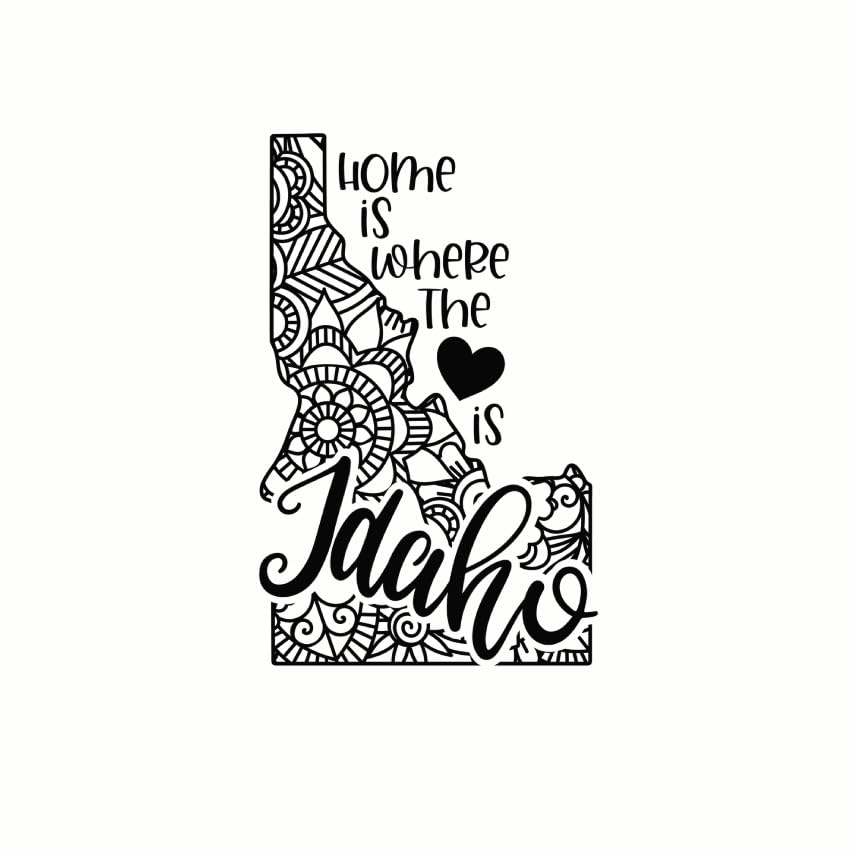 (3 Pack) Idaho Decals - Home State Love - Laptop Decals - 3 Inches On Longest Side - Easy Peel & Apply - Made in USA - 3MCS7821