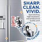 (2 Pack) Funny Dog Humor Magnets - Business and Pleasure - Office or Home Fun Magnet - 5" On Longest Side - for Cars, Fridges, Toolboxes - Made in USA - MAG4572