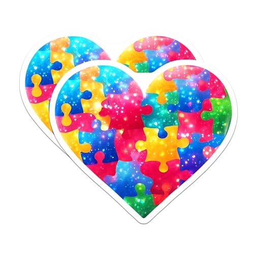 (2 Pack) Autism Awareness Magnets - 5" On Longest Side - for Cars, Fridges, Toolboxes - Made in USA - MAG7887