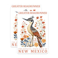 (2 Pack) Greater Roadrunner Magnets - New Mexico State Bird Art - Southwestern Desert Decor - 5 Inches On Longest Side - Thick Durable Magnet - Made in USA - MAG19169