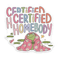 (2 Pack) Certified Homebody Magnets - Cozy Frog Decor - Introvert Life Accessory - 5 Inches On Longest Side - Thick Durable Magnet - Made in USA - MAG22180