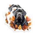 (2 Pack) Neapolitan Mastiff Dog Magnets - Autumn Fall Leaves Decor - Pet Owner Refrigerator Art - 5 Inches On Longest Side - Thick Durable Magnet - Made in USA - MAG28488