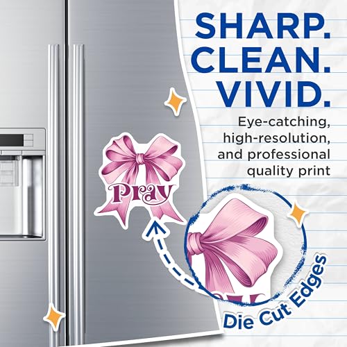 (2 Pack) Pray Magnets Magnets - Motivational Decor - 5" On Longest Side - Made in USA - Sticks to Refrigerators & Metal Surfaces - MAG9152