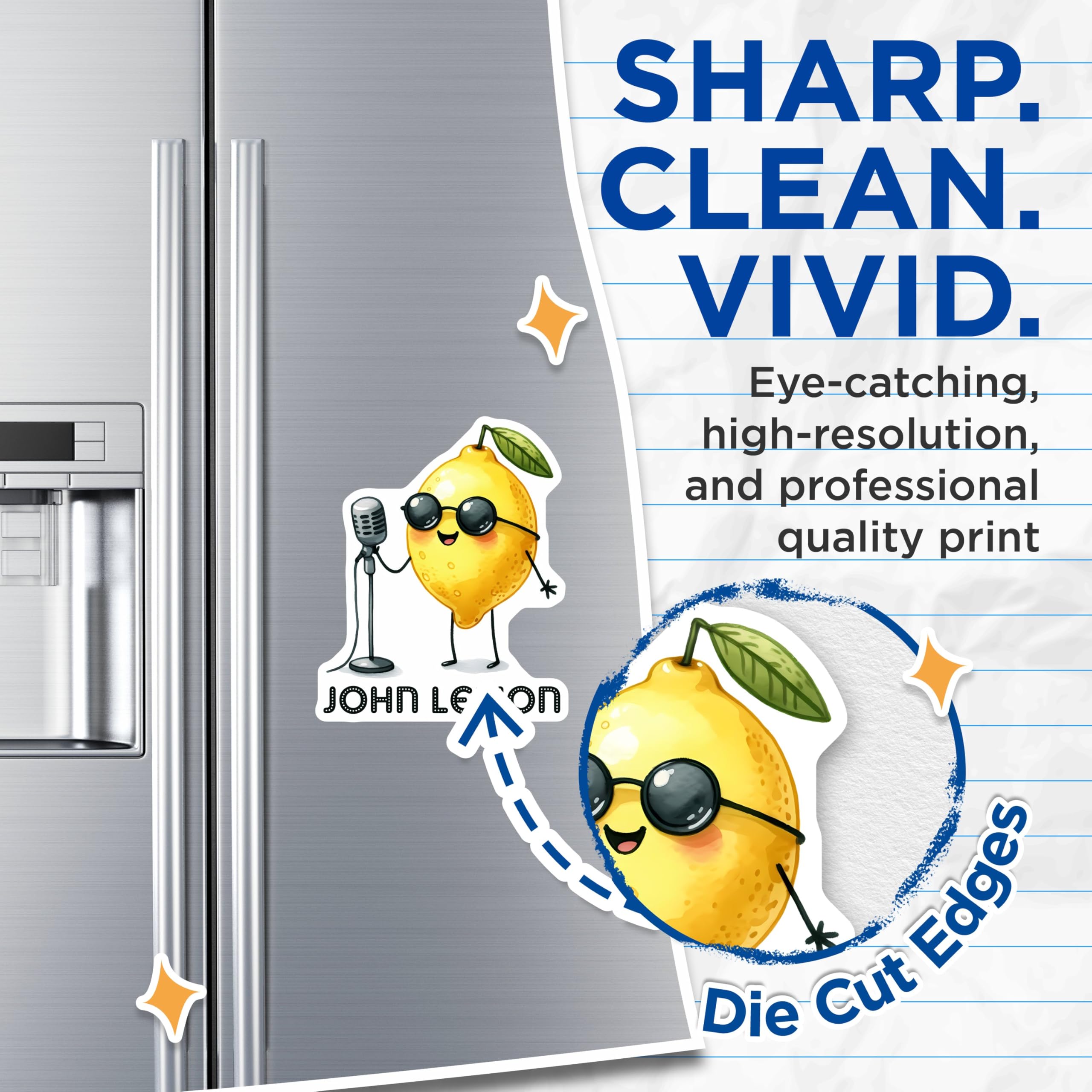 (2 Pack) Funny Food Magnets - 5" On Longest Side - for Cars, Fridges, Toolboxes - Made in USA - MAG7589