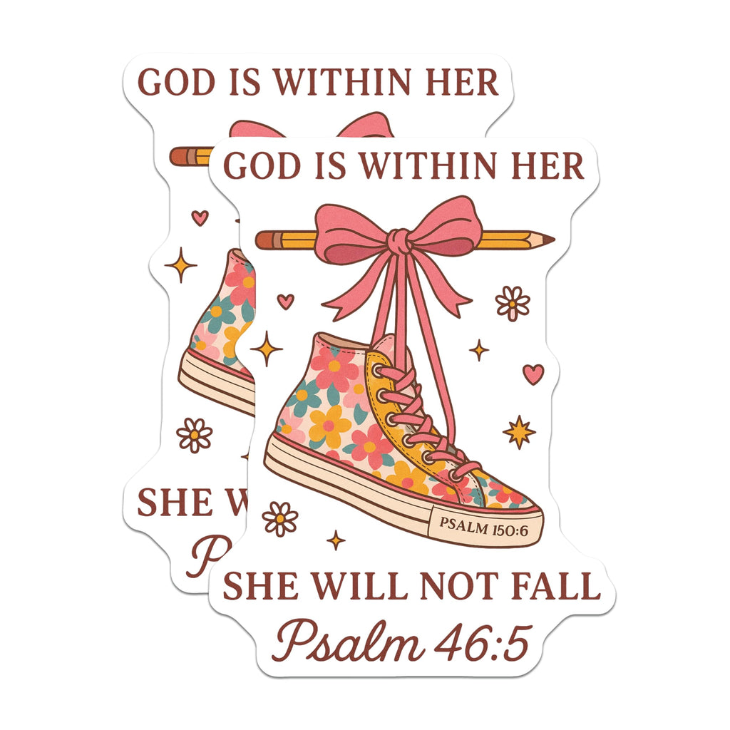 (2 Pack) Christian Magnets - Inspirational Bible Verse - Women of Faith Decor - 5 Inches On Longest Side - Thick Durable Magnet - Made in USA - MAG26009