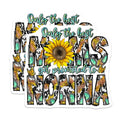 (2 Pack) New Nonna Magnets - Grandma Promotion Announcement - Western Sunflower Country Nonna - 5 Inches On Longest Side - Thick Durable Magnet - Made in USA - MAG26204