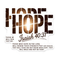 (2 Pack) Hope Bible Verse Magnets - Isaiah 40:31 Christian Decor - Uplifting Faith Saying - 5 Inches On Longest Side - Thick Durable Magnet - Made in USA - MAG27478