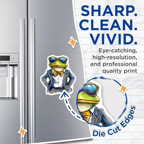 (2 Pack) Suit and Bow Tie Frog Magnet - Animal Lover Decor - Quirky Home Decor - 5" On Longest Side - Sticks to Smooth Flat Surfaces - Made in USA - MAG9516