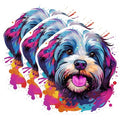 (3 Pack) Havapoo Dog Decals - Colorful Pet Art - Puppy Laptop Decal - 3 Inches On Longest Side - Easy Peel & Apply - Made in USA - 3MCS0749