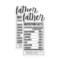 (2 Pack) Funny Dad Magnets - Nutrition Facts - Awesome Dad Refrigerator Magnets - 5" On Longest Side - Premium Magnet - for Cars, Refrigerators, Toolboxes, Lockers - Made in USA - MAG15241
