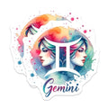 (2 Pack) Gemini Zodiac Magnets - Astrology Magnets - Horoscope Decor - Twins Symbol Magnets - 5" On Longest Side - for Cars, Fridges, Toolboxes - Made in USA - MAG6637