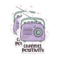 (2 Pack) Radio Magnets - Channel Positivity - Vintage Radio Fridge Magnet - 5" On Longest Side - Premium Magnet - for Cars, Refrigerators, Toolboxes, Lockers - Made in USA - MAG15850